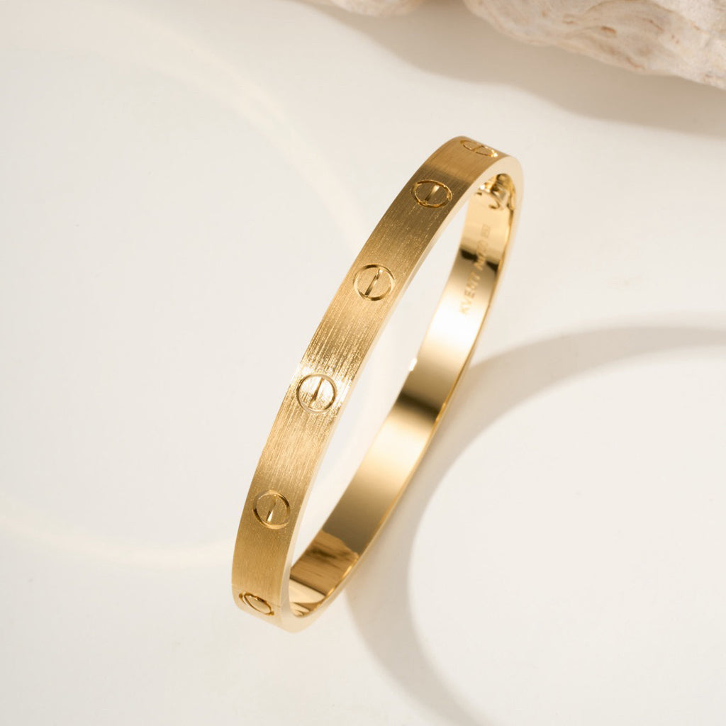[sparkle Jewelery]LOVE BRACELET 6.1MM BRUSHED