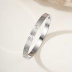 [sparkle Jewelery]LOVE BRACELET 6.1MM BRUSHED