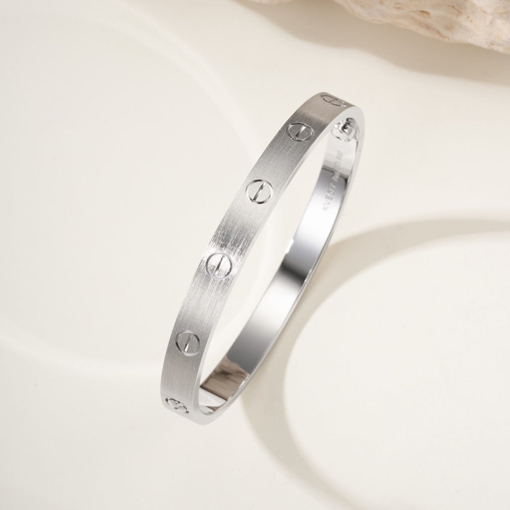 [sparkle Jewelery]LOVE BRACELET 6.1MM BRUSHED