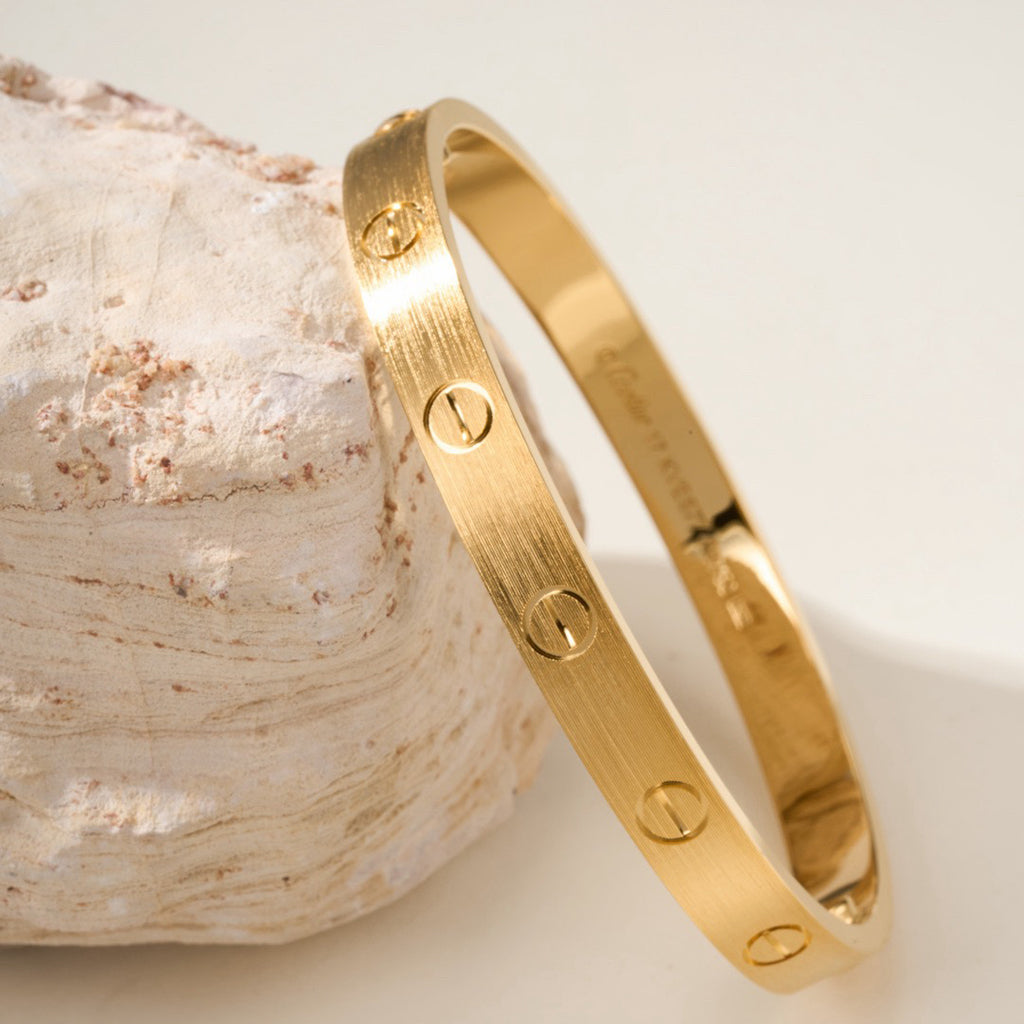 [sparkle Jewelery]LOVE BRACELET 6.1MM BRUSHED