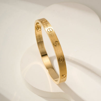 [sparkle Jewelery]LOVE BRACELET 6.1MM BRUSHED