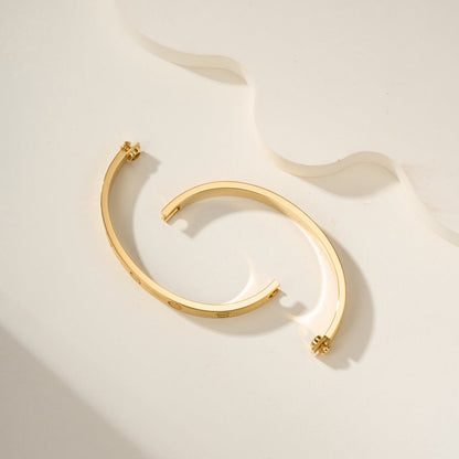 [sparkle Jewelery]LOVE BRACELET 6.1MM BRUSHED