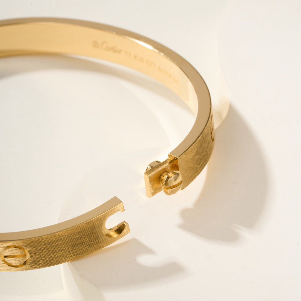 [sparkle Jewelery]LOVE BRACELET 6.1MM BRUSHED