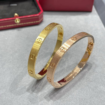 [sparkle Jewelery]LOVE BRACELET 6.1MM BRUSHED