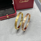 [sparkle Jewelery]LOVE BRACELET 6.1MM BRUSHED
