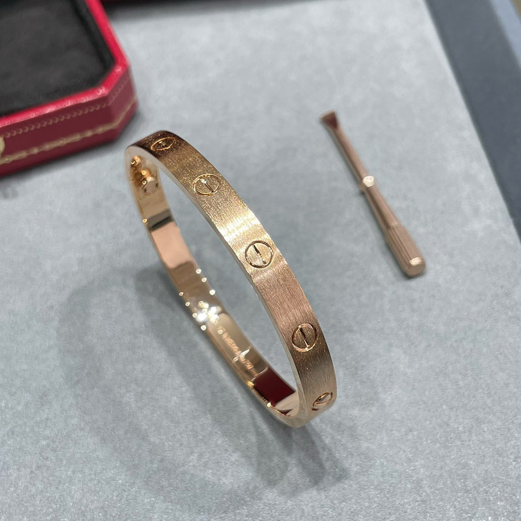 [sparkle Jewelery]LOVE BRACELET 6.1MM BRUSHED