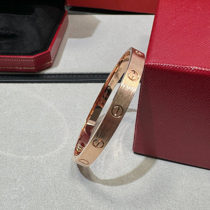 [sparkle Jewelery]LOVE BRACELET 6.1MM BRUSHED