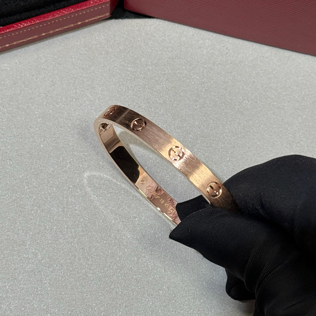 [sparkle Jewelery]LOVE BRACELET 6.1MM BRUSHED