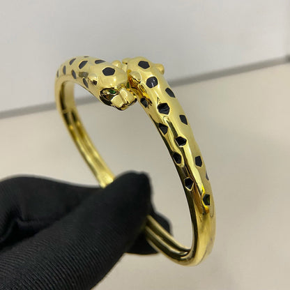 [sparkle Jewelery]PANTHERE DOUBLE HEADED OPEN BRACELET