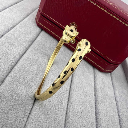 [sparkle Jewelery]PANTHERE DOUBLE HEADED OPEN BRACELET