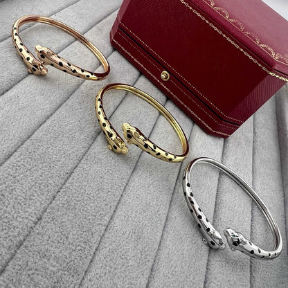 [sparkle Jewelery]PANTHERE DOUBLE HEADED OPEN BRACELET