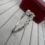 [sparkle Jewelery]PANTHERE DOUBLE HEADED HALF DIAMOND OPEN BRACELET