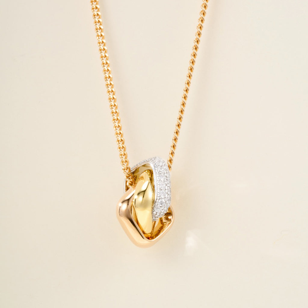 [sparkle Jewelery]TRINITY CUSHION NECKLACE COLLECTION