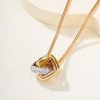 [sparkle Jewelery]TRINITY CUSHION NECKLACE COLLECTION