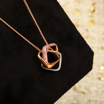 [sparkle Jewelery]TRINITY CUSHION NECKLACE COLLECTION