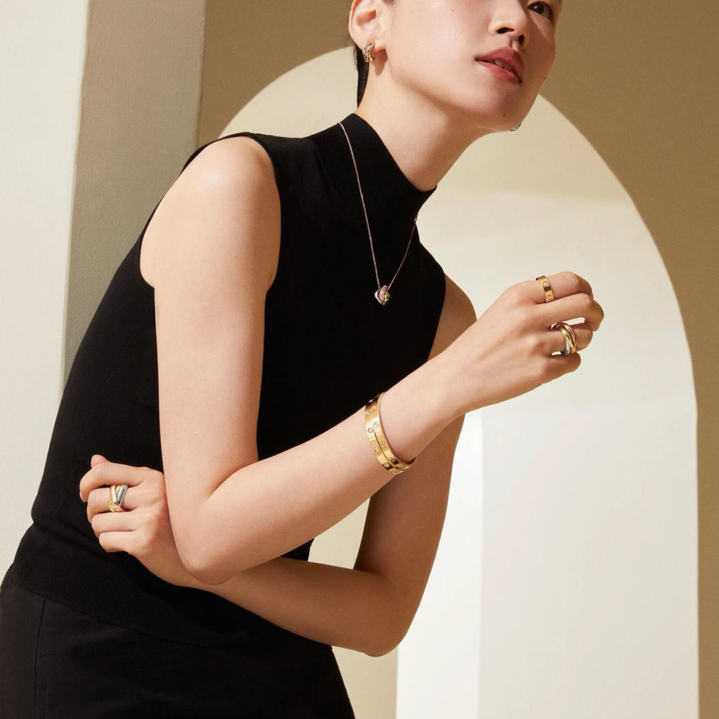 [sparkle Jewelery]TRINITY CUSHION NECKLACE COLLECTION