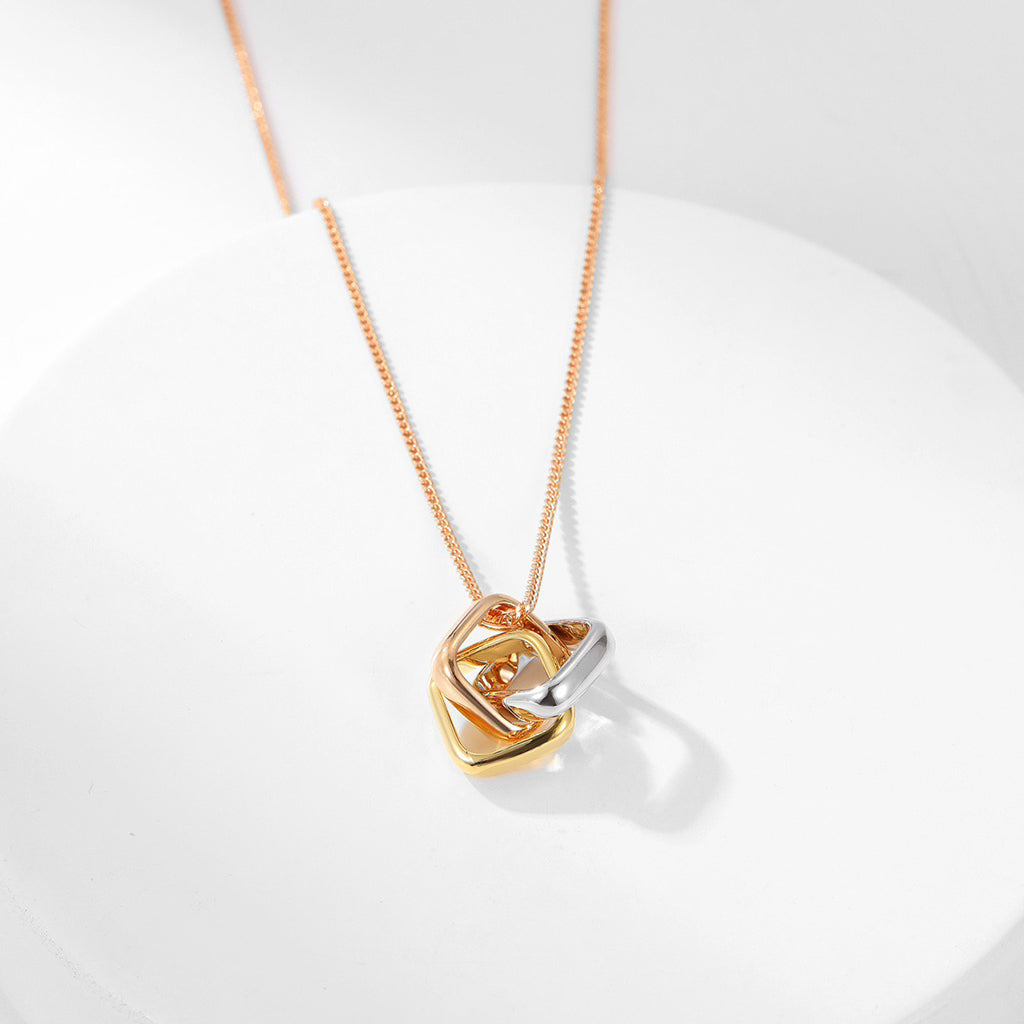 [sparkle Jewelery]TRINITY CUSHION NECKLACE COLLECTION