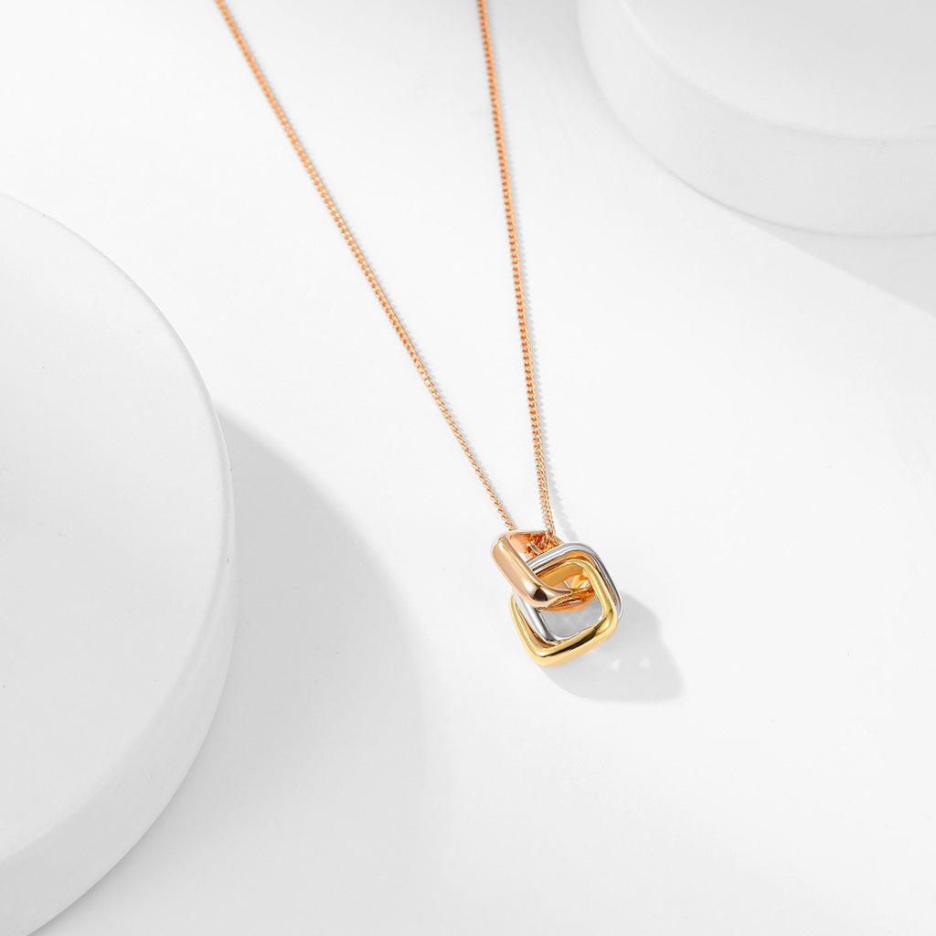 [sparkle Jewelery]TRINITY CUSHION NECKLACE COLLECTION