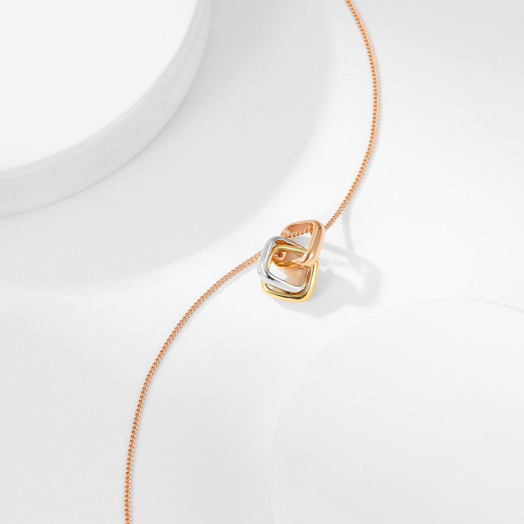 [sparkle Jewelery]TRINITY CUSHION NECKLACE COLLECTION