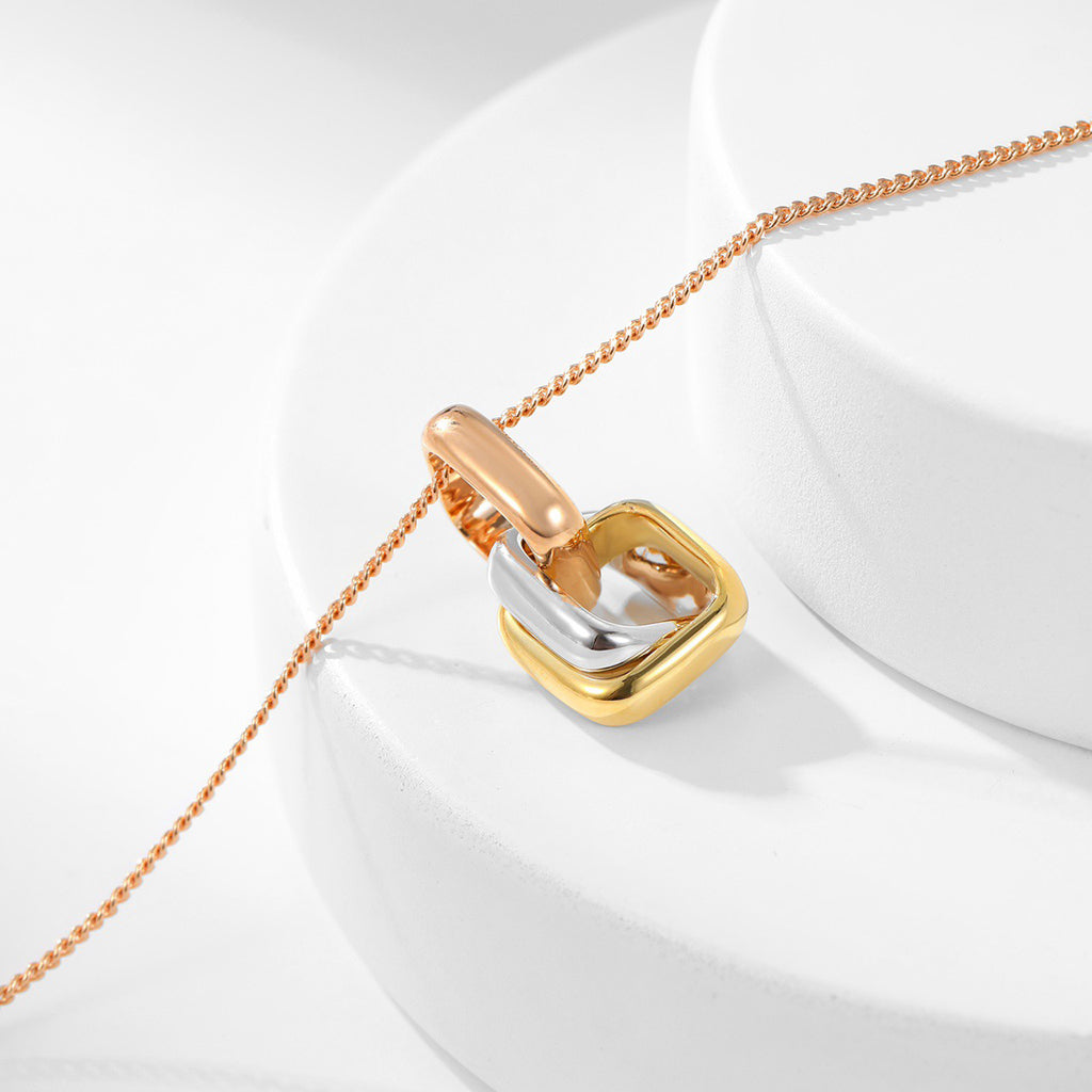 [sparkle Jewelery]TRINITY CUSHION NECKLACE COLLECTION