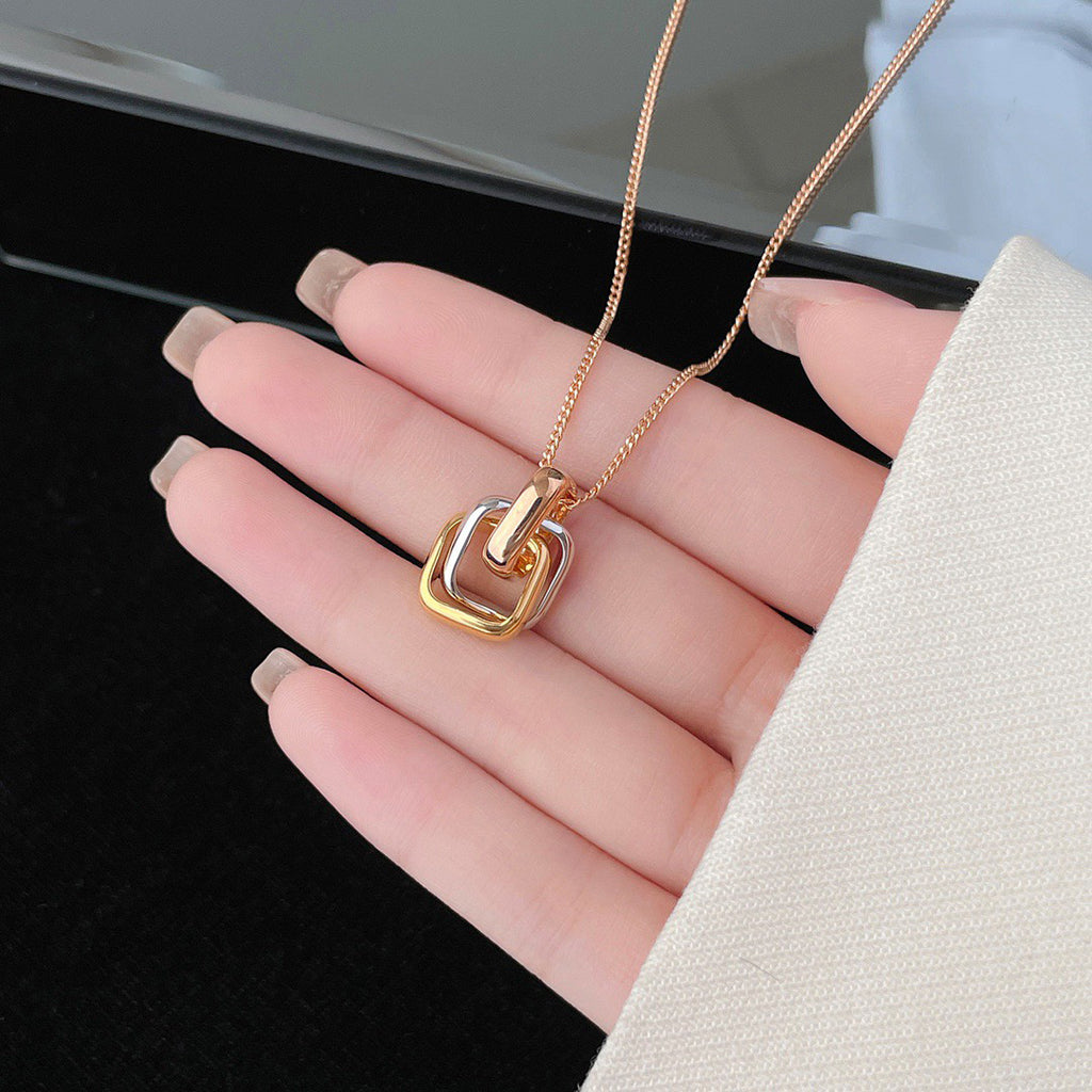 [sparkle Jewelery]TRINITY CUSHION NECKLACE COLLECTION