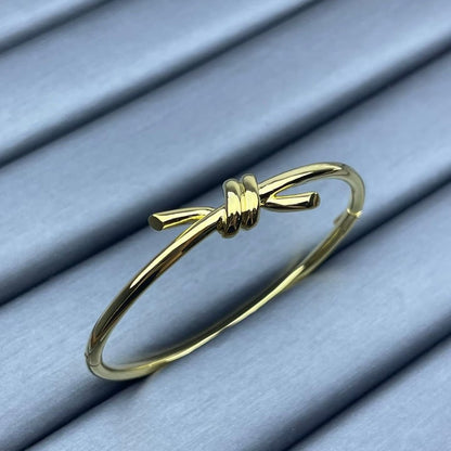 [sparkle Jewellery]TF-Knot 18K Gold Bangle