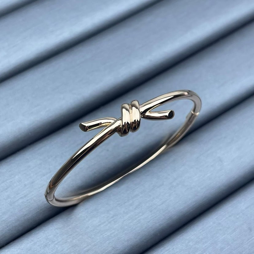 [sparkle Jewellery]TF-Knot 18K Gold Bangle