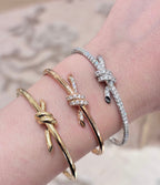 [sparkle Jewellery]TF-Knot 18K Gold Bangle