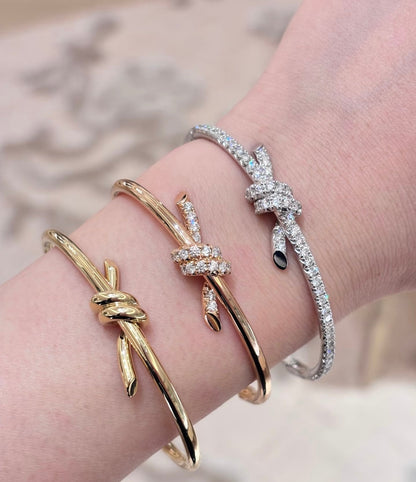 [sparkle Jewellery]TF-Knot 18K Gold Bangle