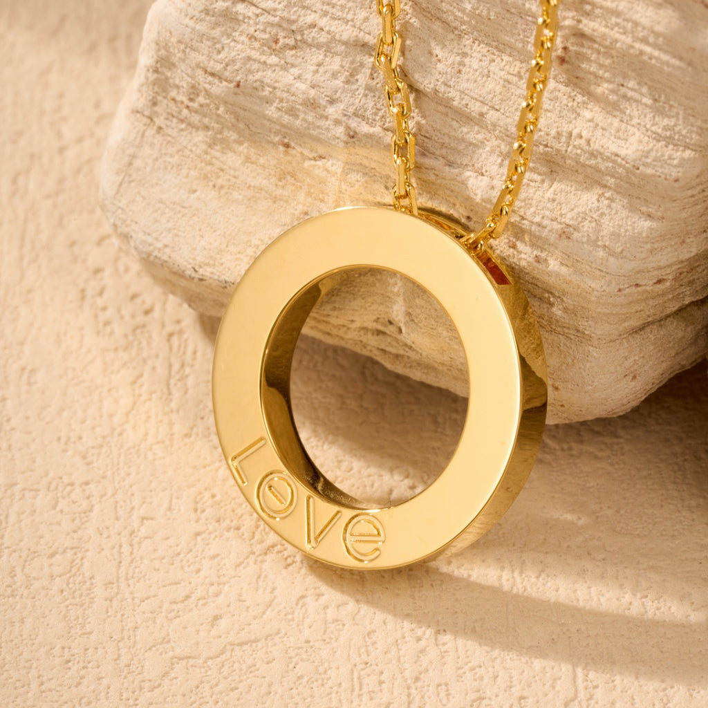 [sparkle Jewelery]LOVE NECKLACE 16MM  FULL DIAMOND