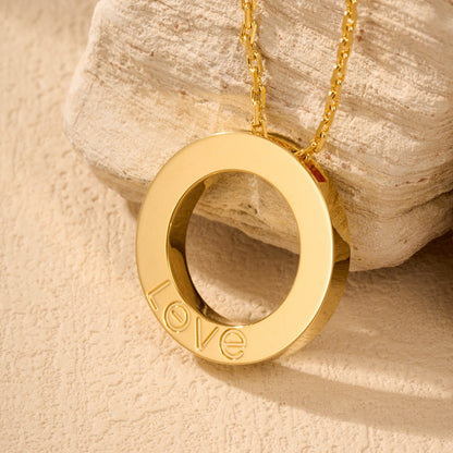 [sparkle Jewelery]LOVE NECKLACE 16MM  FULL DIAMOND
