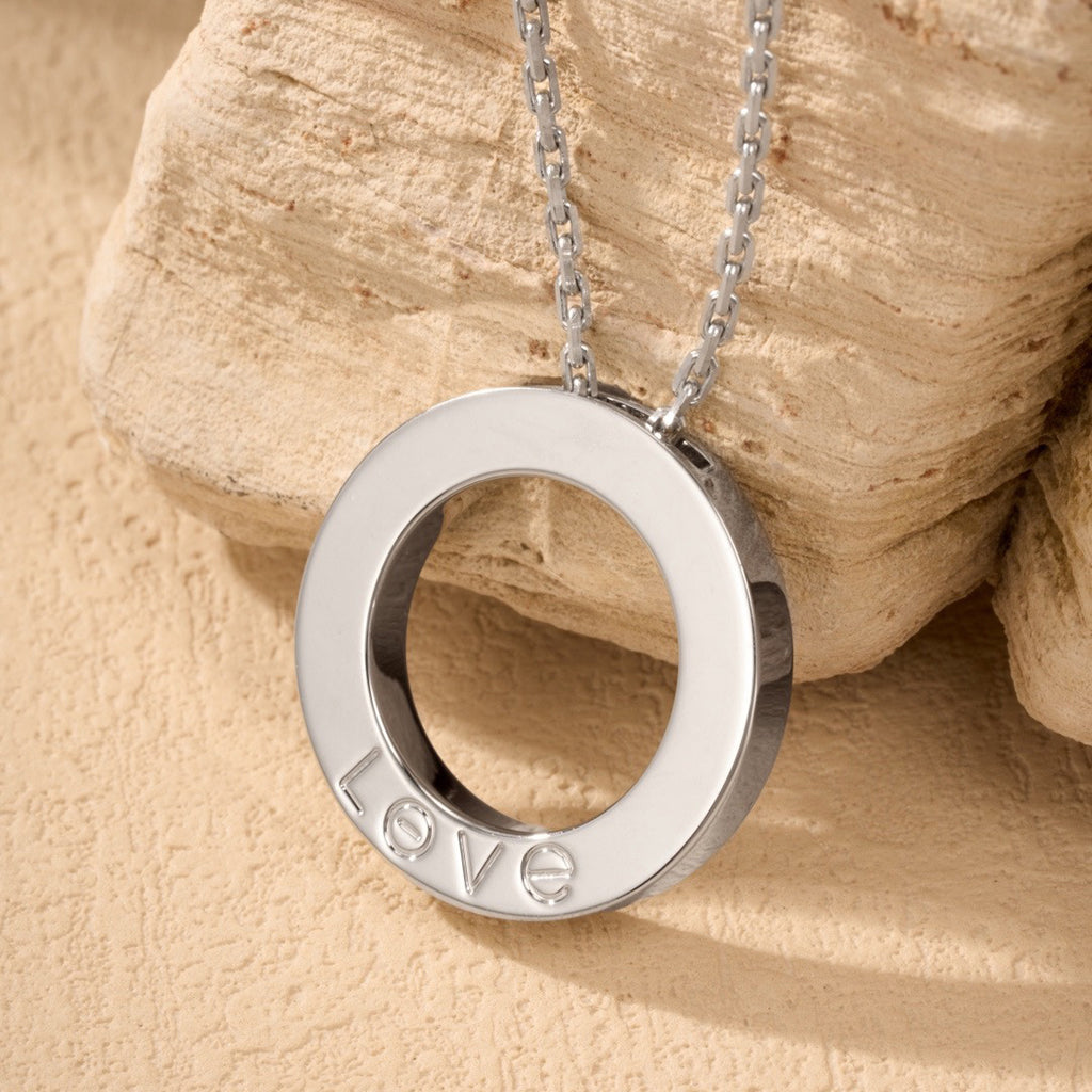[sparkle Jewelery]LOVE NECKLACE 16MM  FULL DIAMOND