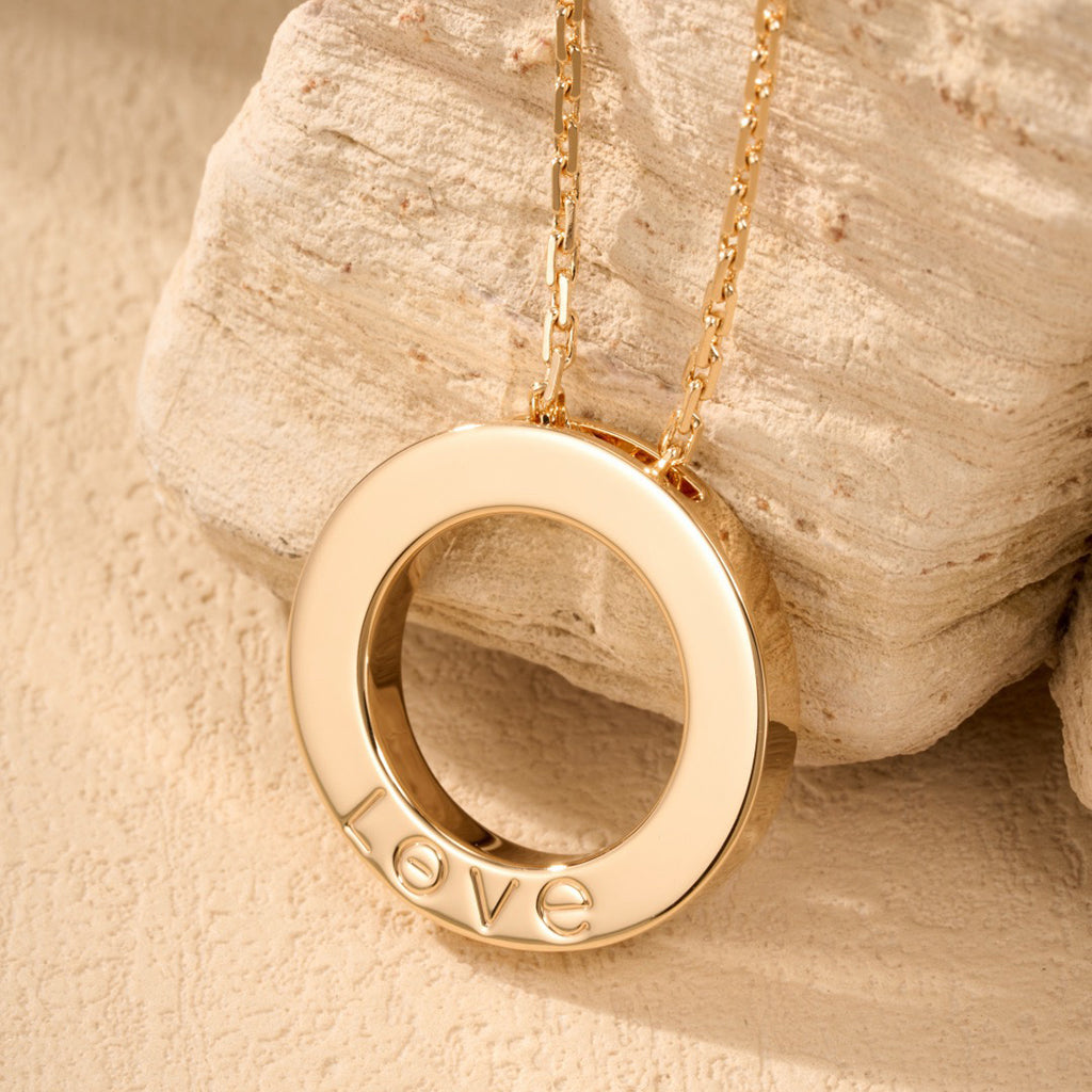 [sparkle Jewelery]LOVE NECKLACE 16MM  FULL DIAMOND