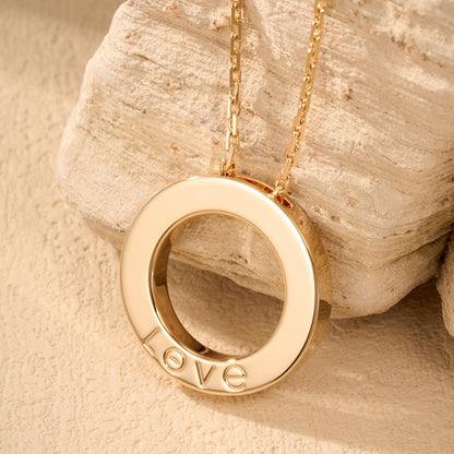 [sparkle Jewelery]LOVE NECKLACE 16MM  FULL DIAMOND