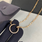 [sparkle] JUSTE NECKLACE FULL DIAMONDS