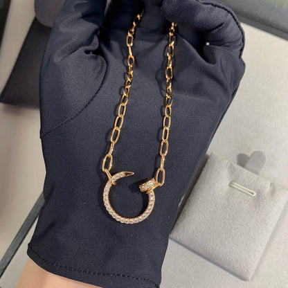 [sparkle] JUSTE NECKLACE FULL DIAMONDS