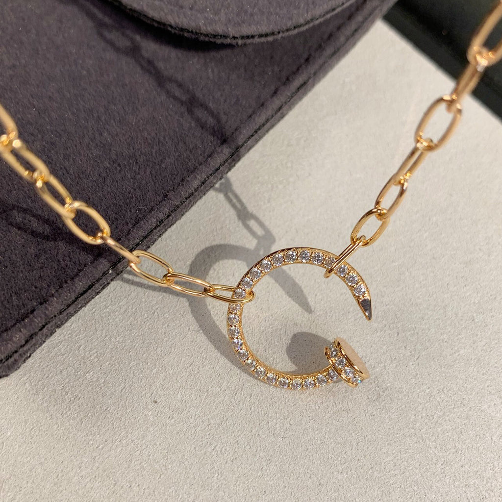 [sparkle] JUSTE NECKLACE FULL DIAMONDS