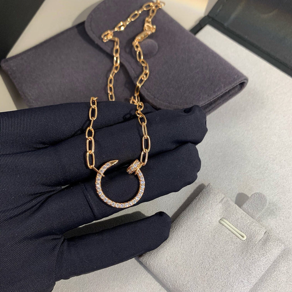 [sparkle] JUSTE NECKLACE FULL DIAMONDS