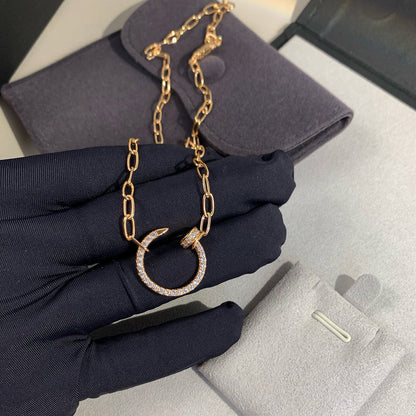 [sparkle] JUSTE NECKLACE FULL DIAMONDS