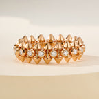 [sparkle Jewelery]CLASH 6.8MM DIAMOND MEDIUM RING