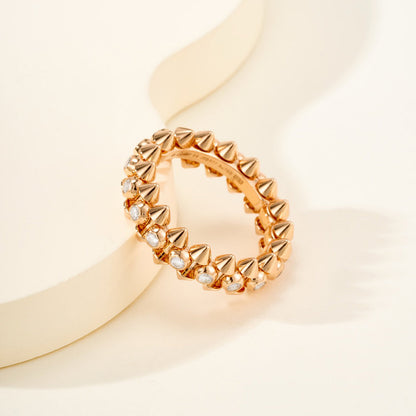 [sparkle Jewelery]CLASH 6.8MM DIAMOND MEDIUM RING