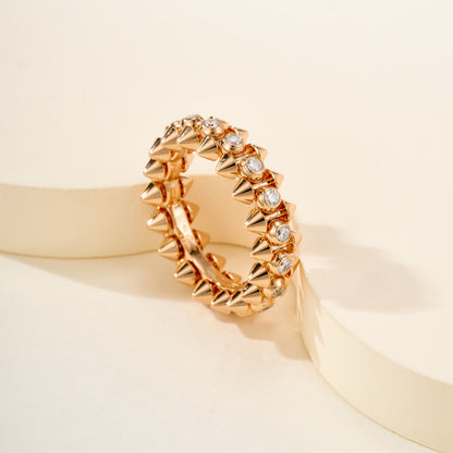 [sparkle Jewelery]CLASH 6.8MM DIAMOND MEDIUM RING