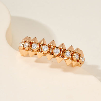 [sparkle Jewelery]CLASH 6.8MM DIAMOND MEDIUM RING