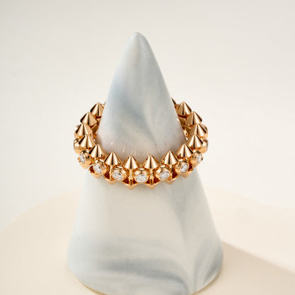 [sparkle Jewelery]CLASH 6.8MM DIAMOND MEDIUM RING
