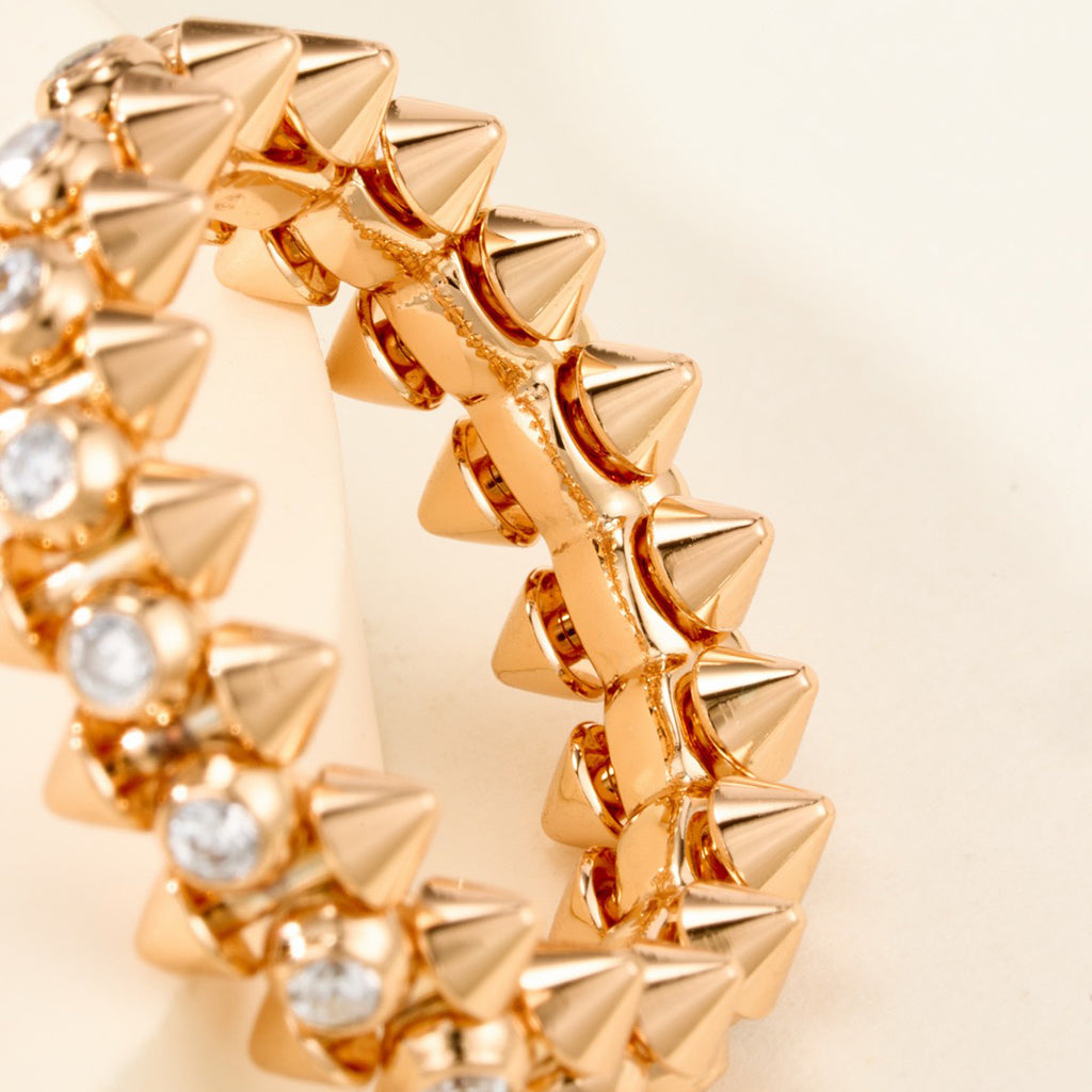 [sparkle Jewelery]CLASH 6.8MM DIAMOND MEDIUM RING