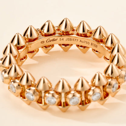 [sparkle Jewelery]CLASH 6.8MM DIAMOND MEDIUM RING