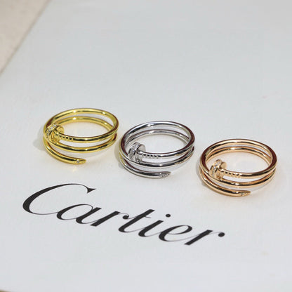 [sparkle Jewelery]JUSTE RING 4.8MM HALF DIAMOND