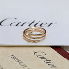 [sparkle Jewelery]JUSTE RING 4.8MM HALF DIAMOND