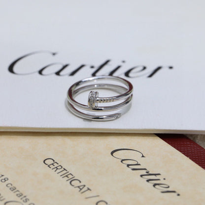 [sparkle Jewelery]JUSTE RING 4.8MM HALF DIAMOND