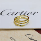 [sparkle Jewelery]JUSTE RING 4.8MM HALF DIAMOND